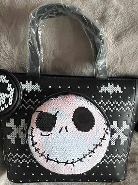 Loungefly NBC Pumpkin King Tote & Coin Bag NWT